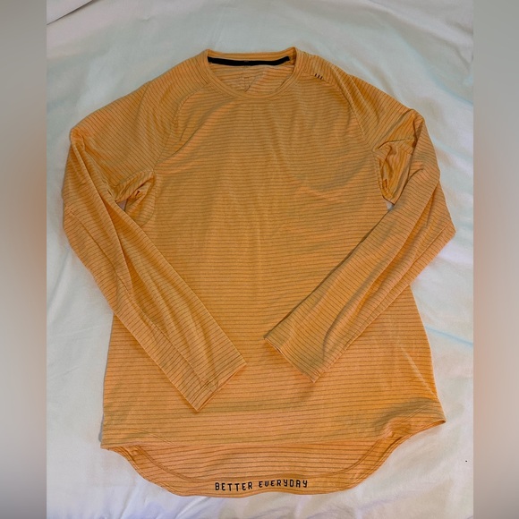 Lululemon drysense long sleeve mens top clementine - Picture 1 of 5